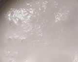 A picture of step 1 of Kesar pista ice cream cake.