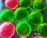 Foto langkah ke 1 dari resep Bolu kukus Mawar Pandan.