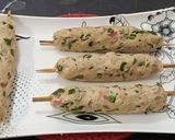 A picture of step 6 of Bread Seekh Kebab.