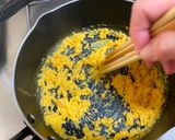 A picture of step 4 of Japanese 3-color Bento (Sanshoku Bento).