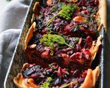 Tarta z botwinką i łososiem krok przepisu 3 zdjęcie