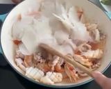 A picture of step 1 of Stir Fried Noodles with Seafood.