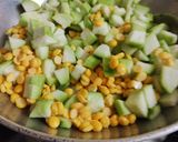 A picture of step 2 of Ridge gourd sabji.