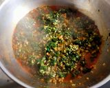 A picture of step 4 of Daal - Palak.