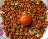 A picture of step 4 of Badam pakoda.