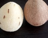 A picture of step 1 of Dry Coconut modak.