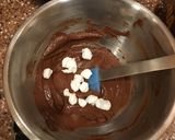 A picture of step 7 of Chocolate S'mores mug cake.
