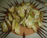 Foto del paso 2 de la receta Tortilla de alcachofas y jamón cocido