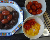 Foto del paso 1 de la receta: Brochetas de morcillas, chorizos rojos y butifarras mini, al orégano