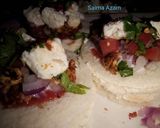 A picture of step 4 of Chessy bread pizza 🍕چیزی بریڈ پیزا🍕.