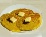 A picture of step 3 of Oats & Walnut Pancakes with Mango-Cashew Cream.