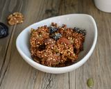 A picture of step 11 of Gluten-Free Puffed Quinoa Granola with Almonds and Plums.