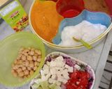 A picture of step 1 of Chana chaat.