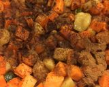 A picture of step 4 of Sweet Potato Hash.