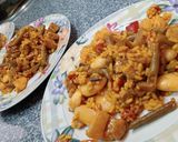 Foto del paso 8 de la receta: Paella ibérica 🇪🇸 🥩de la huerta🫑🍅🍄🫛