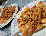 Foto del paso 8 de la receta: Paella ibérica 🇪🇸 🥩de la huerta🫑🍅🍄🫛
