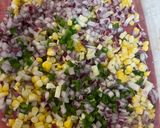 A picture of step 1 of Mexican Street Corn Salad.