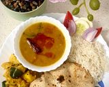त्रेवटी दाल, तिल वाले आलू (गुजराती थाली) रेसिपी चरण 6 फोटो