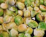 A picture of step 2 of Brussels Sprouts.