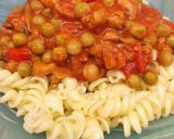 Gombás zöldborsós tésztaragu 🥰 recept fázis 4 fotója