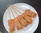 Foto langkah ke 4 dari resep Sate Kornet Telur.