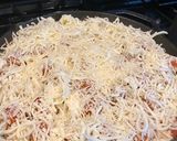 A picture of step 5 of Cast iron baked spaghetti.