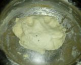 A picture of step 2 of Hyderabadi bidari paratha.