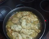 Foto del paso 6 de la receta Fricasse de pechuga de pollo con champiñones y papas cocidas