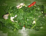 Foto langkah ke 4 dari resep Pepes ikan peda daun singkong.