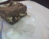 A picture of step 4 of Chocolate Ice-cream biscuit cake.