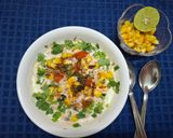 A picture of step 3 of Sweet Corn and Vegetables Raita.
