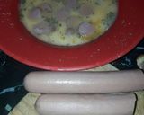Foto del paso 3 de la receta: Tortilla de papa con cebolla y panchos 😋