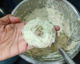 A picture of step 2 of Meduwada / Sambhar wada.