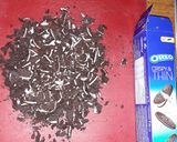 Φωτογραφία βήματος 1 της συνταγής Εύκολη oreo cookies κρέμα για γέμιση τούρτας