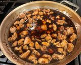 A picture of step 5 of Bourbon Chicken.