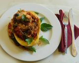 A picture of step 5 of Lasagna Italian style with Spaghetti squash.