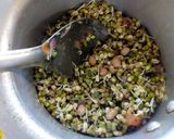 A picture of step 5 of Moong Matki (moth) Misal Pav.