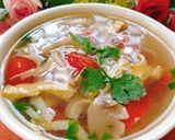 Hình bước làm 6 của món Canh chay đậu hủ nấm và cà chua