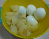 Foto langkah ke 1 dari resep Semur telur dan kentang, hemat dan gak ribet..