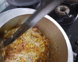A picture of step 4 of Rice khichdi.