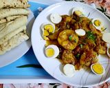 A picture of step 6 of Chat pati Aloo ki bhujiya with ublay anday n roti 😋.