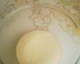 A picture of step 1 of Red Velvet Rava Dhokla.