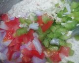 A picture of step 3 of Bread Uttapam.