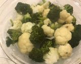 Foto del paso 5 de la receta Gratín de brócolis y coliflor en salsa de atún