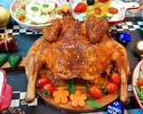 Hình bước làm 3 của món Gà nướng phủ muối ớt
