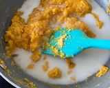 A picture of step 3 of Sharon fruit and mango halwa.