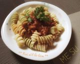 Hình bước làm 2 của món Nui sốt bò bằm - Ăn dặm cho bé
