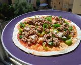 Foto del paso 3 de la receta: Pizza en 10 minutos!! 😊😊😊