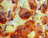 Hình bước làm 5 của món Pizza Hawaii