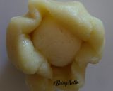 A picture of step 6 of Rasgulla stuffed Peda.